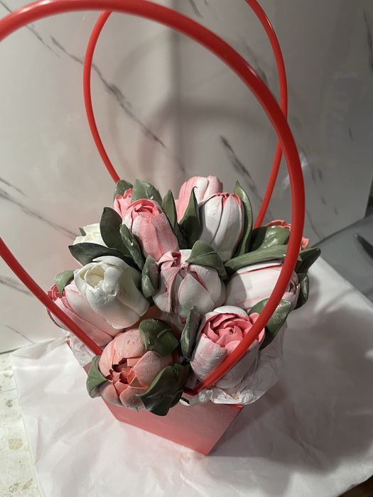 Зефирные цветы.