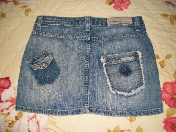 Къса дънкова пола