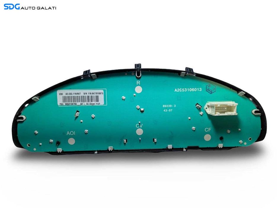 Ceas Ceasuri Cluster Instrumente Bord Peugeot 407 1.6 HDI 2004 - 2010 Cod 9658138780 [L9474]