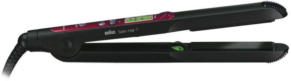 Placă de îndreptat părul BRAUN Satin Hair 7 Colour Saver și IONTEC.