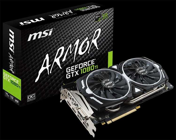 MSI GeForce GTX 1080 ARMOR 8G OC 8Gb