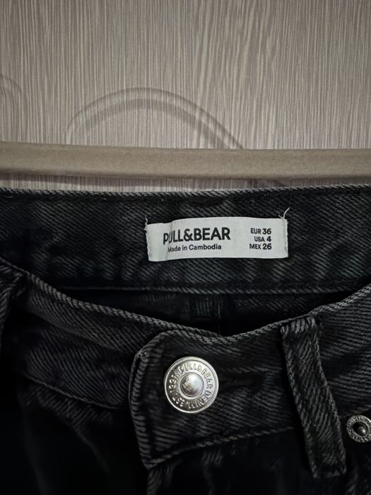 Черни дънки high waist Pull & bear