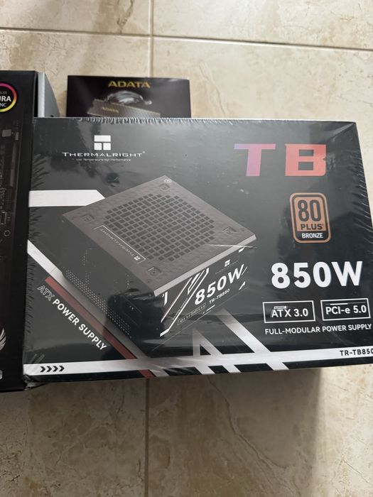 Kit piese gaming asus tuf b550 pro (SKT AMD AM4)+1TB SSD + Sursa 850W 80%BRONZE PLUS THERMALRIGHT TOATE NOI/SIGILATE