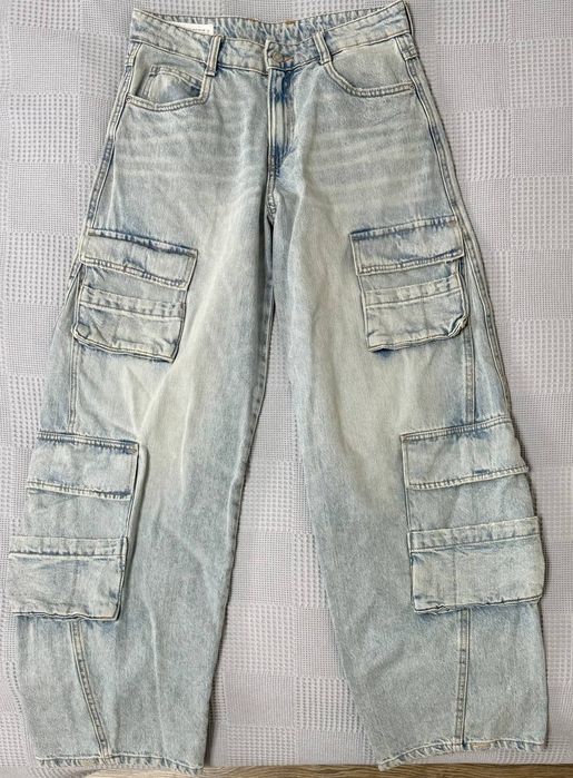 Джинсы Zara Cargo (карго) — Идеальное состояние, размер евро 34