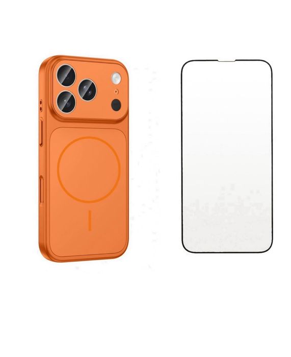 Iphone 13/14 PRO MAX PLUS Husa Magnetic Case si Folie Sticla Curved