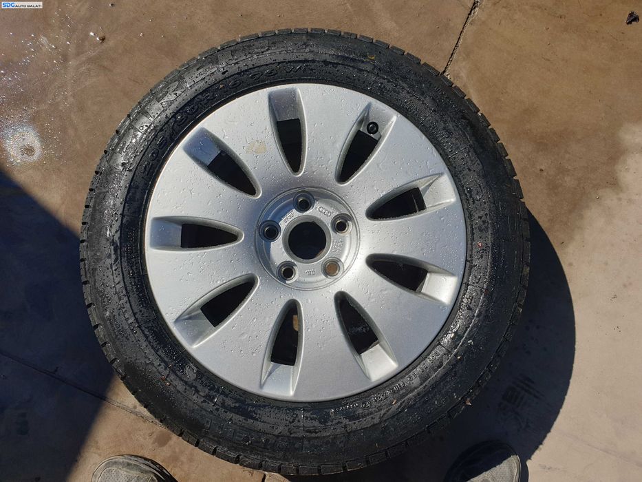 Janta Roata Rezerva Aliaj cu Anvelopa Vara 205 60 R16 5x112 Audi A4 B5 1997 - 2001 [K6914]