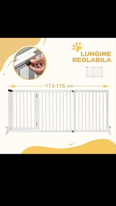 Gard cu poarta pentru animale de companie