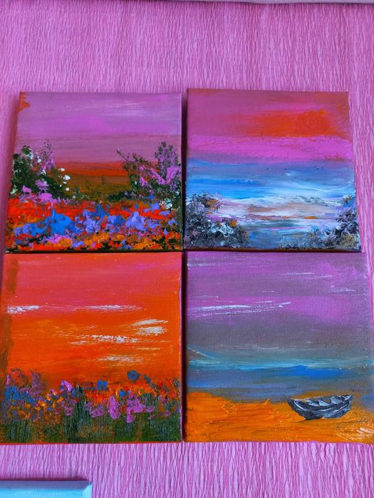 Мини картина +мини статив за общо 10лв