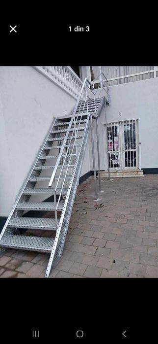 Scări metalice galvanizate