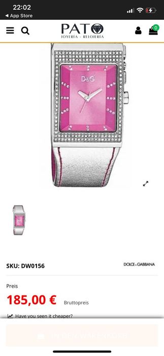 Ceas dama  D&G in stare foarte bună