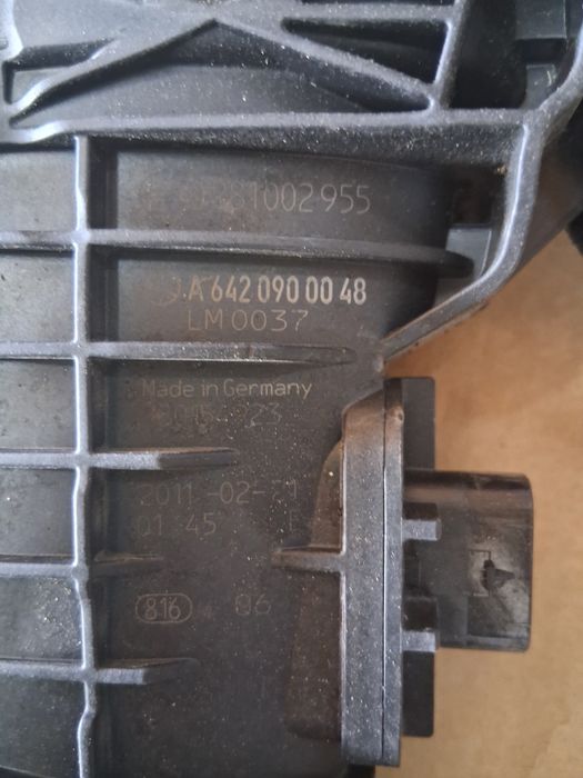 Лястовица,въздуховод,дебитомер мерцедес 3.5 258к.с