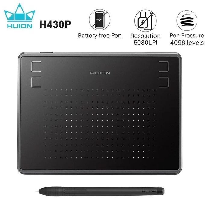 Графический Планшет Huion H430P поддержка Windows, macOS