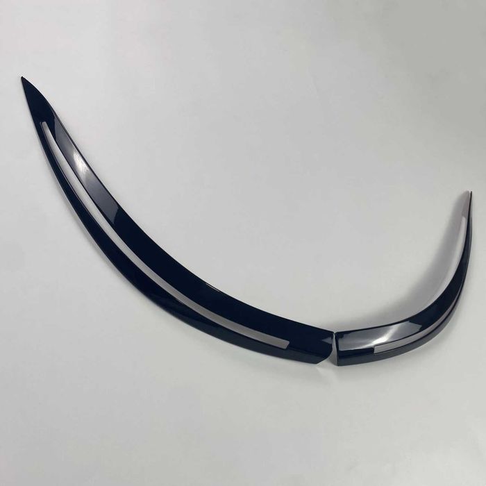 Set 2 Pleoape Faruri Far BMW Seria 5 E60 E61, 2003-2010, Negru Lucios