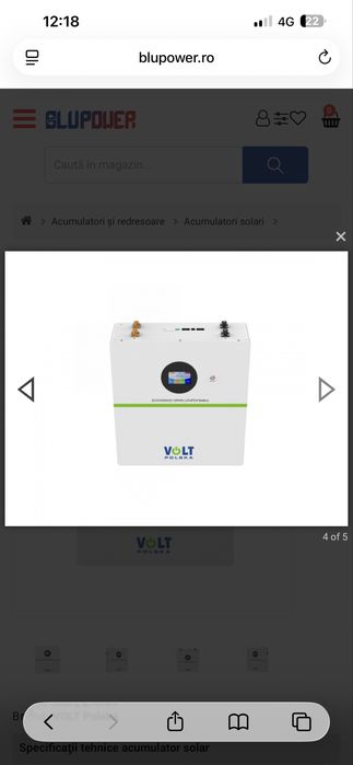 Acumulator solar premium VOLT POLSKA ULTRA-5 26.6V 200Ah