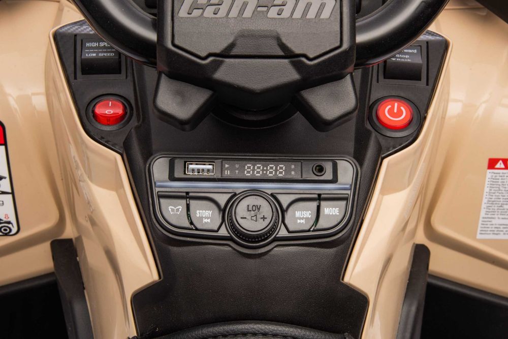 Лицензирано детско ATV CAN-AM Renegade, 800W, 4×4, 24V/7Ah, MP3
