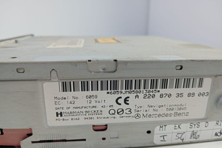 Navigatie DVD  A2208703589 Mercedes-Benz CLS-Class C219 (facelift) se