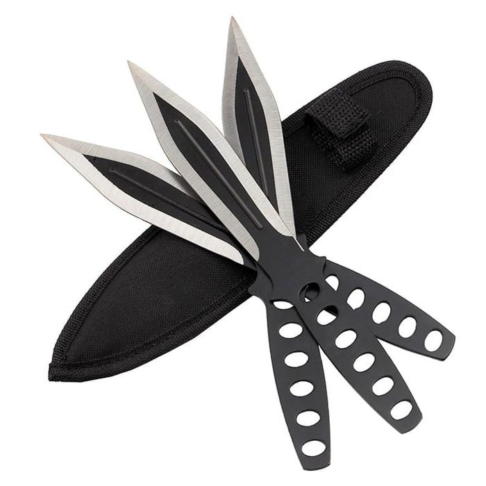 Set 3 cutite de aruncat , 22.5 cm si 3 cutite de aruncat