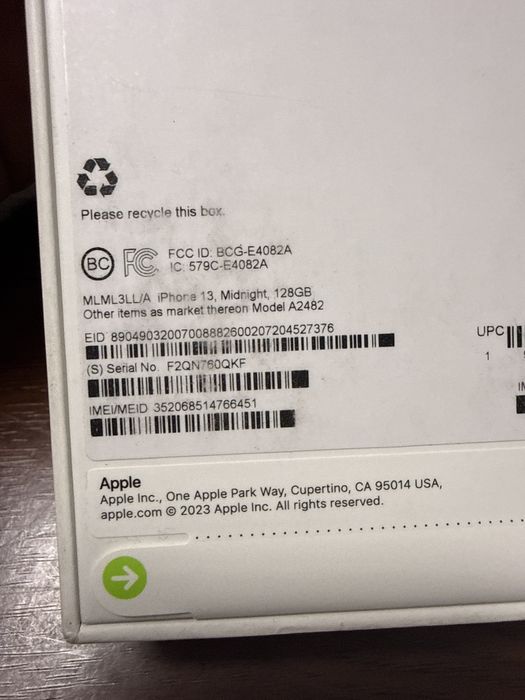 Iphone 13  128Gb Midnight Nou Sigilat