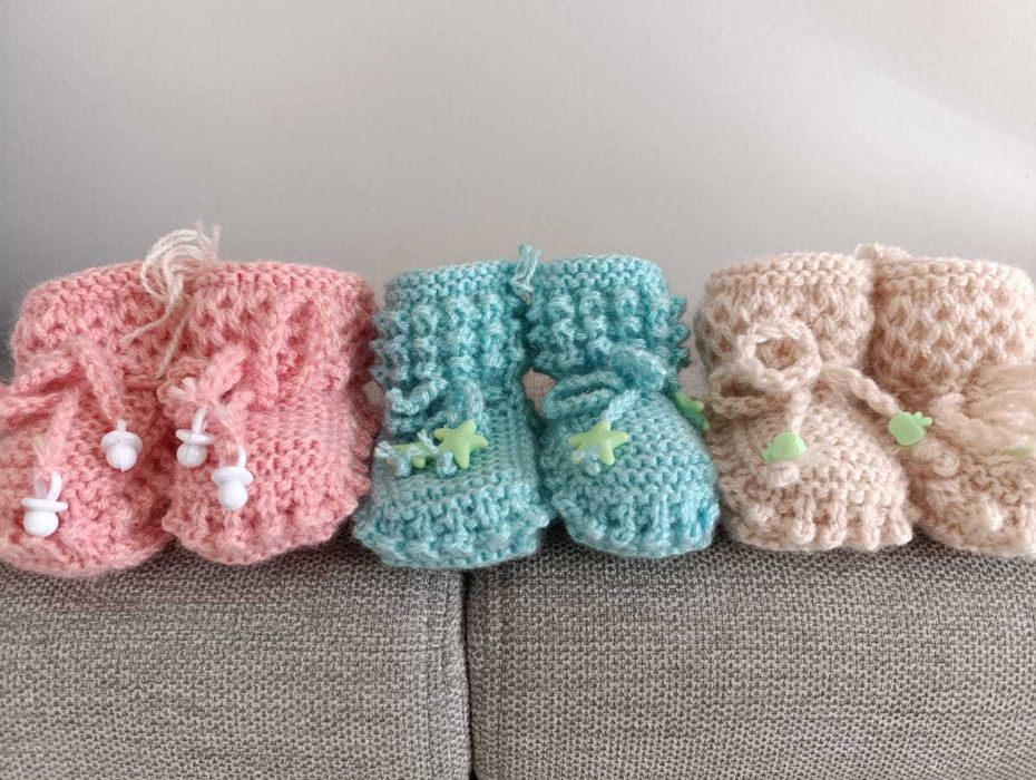 Пинетки ручной вязки