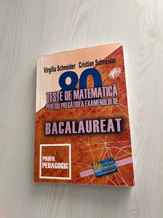 Carte-teste de matematică-bac