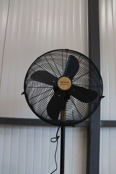 Подов вентилатор Cecotec EnergySilence Woodstyle, 50W, дървесен вид