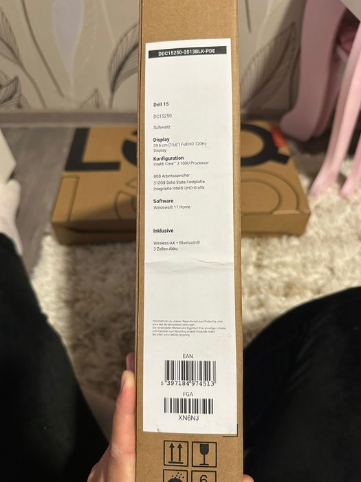 Laptop Dell 15 NOU /SIGILAT-SSD 512 gb ,Full HD 120Hz