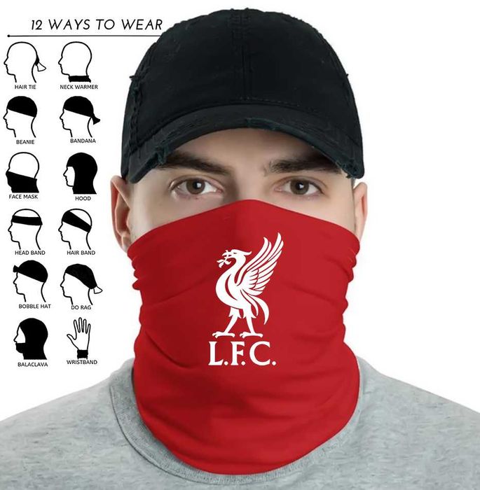 Man United, Liverpool, Real Madrid, PSG маска за лице, бандана, кърпа.