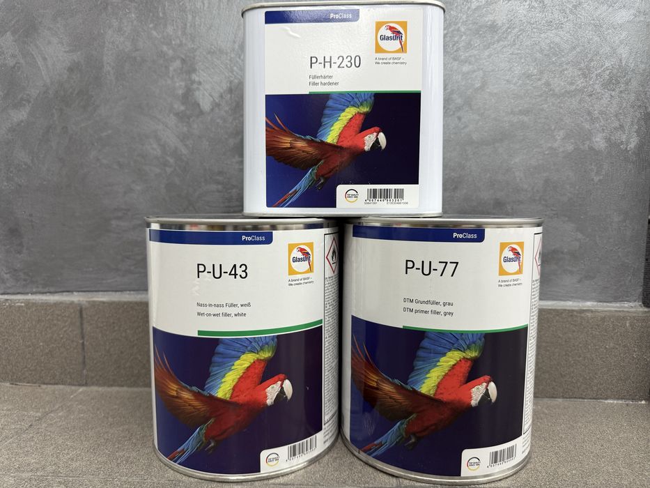 Filler grund epoxi Glasurit ud pe ud 3 litri plus intaritor