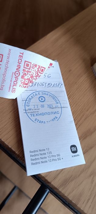 Xiaomi Redmi 12pro+5j в гаранция