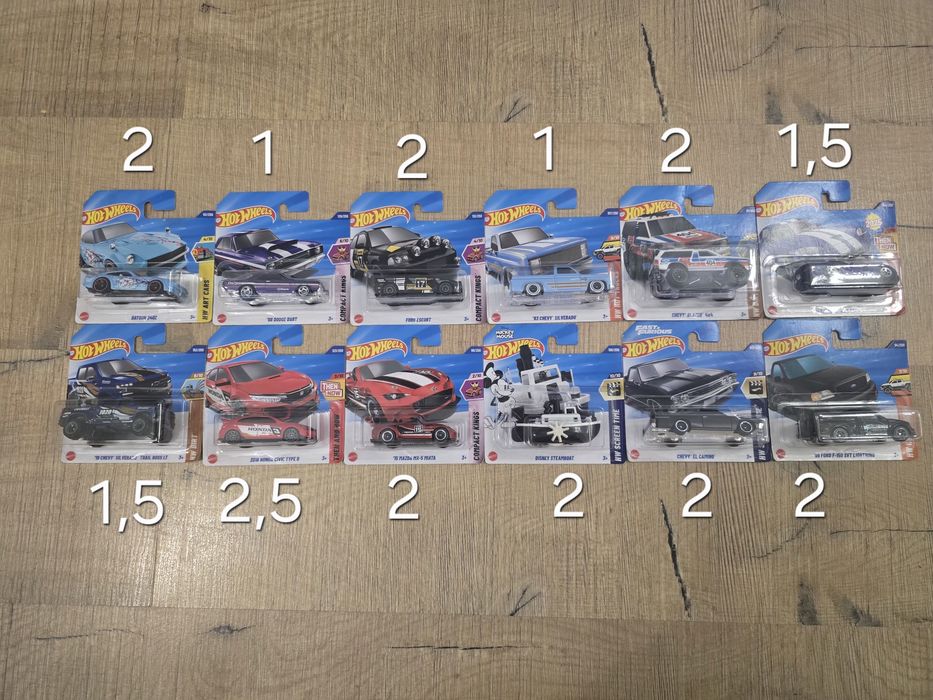 Hot wheels колички