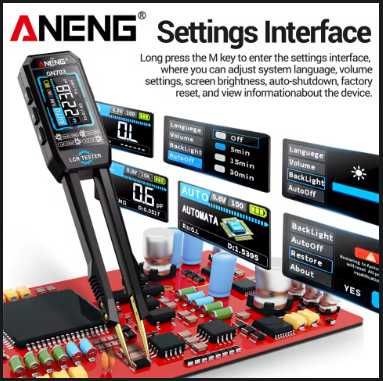 ANENG GN703 интелигентни пинсети LCR трстер.