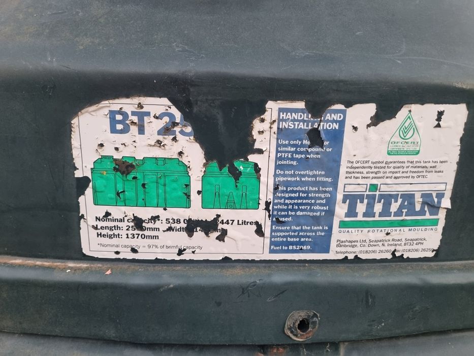 Rezervor combustibil 2500 ltr dublu