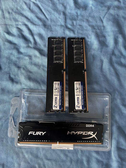 Геймърски компютър Intel i5-7500 + RX 480 4GB + 3x DDR4 RAM (вкл. Kingston Fury) + бърз NVMe SSD – работи отлично!