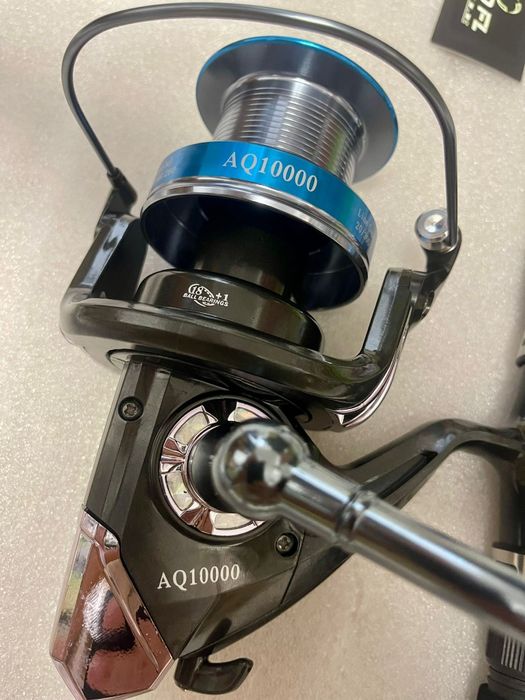 SET 4 Lansete Telescopice FL TELE CARP 3.90m 180G + 4 Mulinete AQ10000