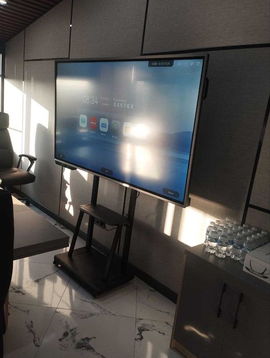 Интерактивная сенсорная доска 75 4K 2025 год доставка установка 24/7