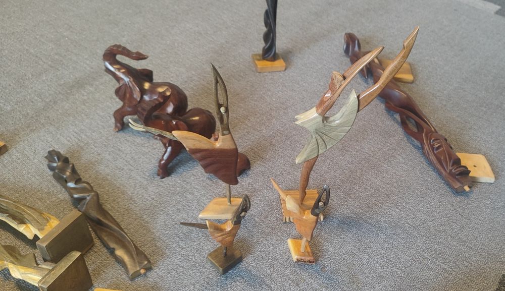 Ръчно изработени кубински статуетки слонове, балерини жена фигури