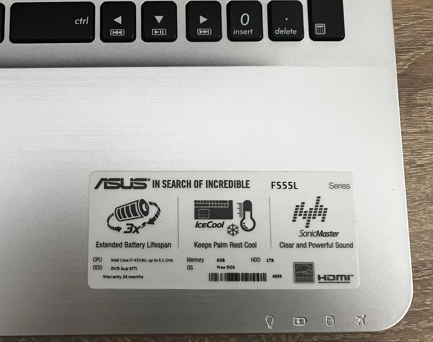 Лаптоп Asus F555 L