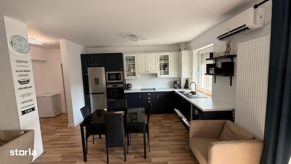 3 camere,2 dormitoare,2 bai, mobilat,utilat,parcare