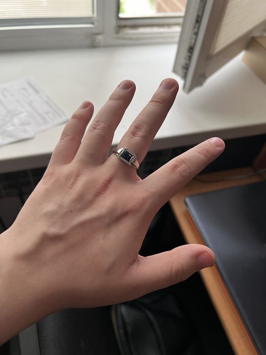 Серебряное Кольцо AQUAMARINE