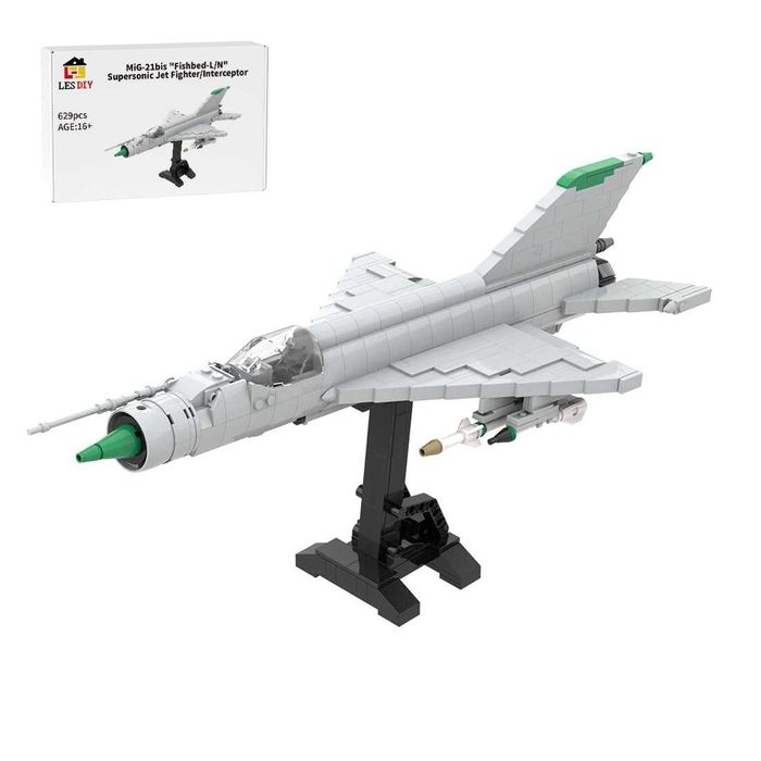 LesDiy MOC-187830 MiG-21 Supersonic Jet Fighter Military (629 Piese)