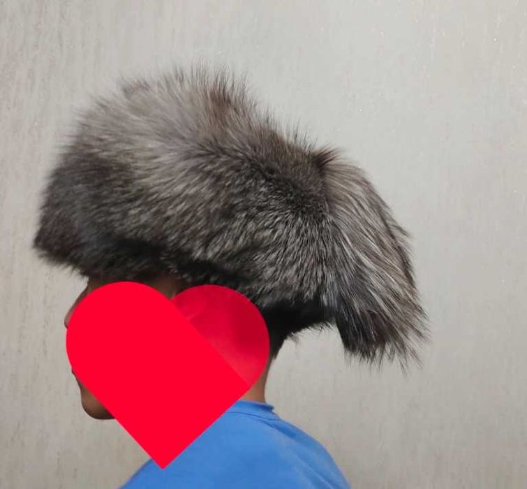 Шапка песец женская