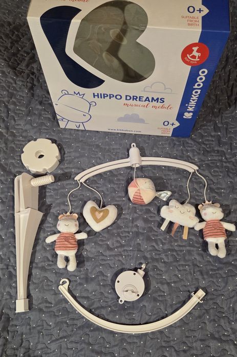 Музикална въртележка KikkaBoo - Hippo Dreams