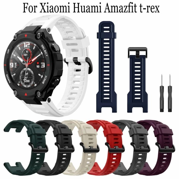 Силиконова каишка за Xiaomi Amazfit T-Rex и T-Rex Pro, нова
