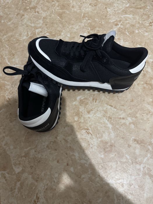 Sneakersi piele-Emporio Armani