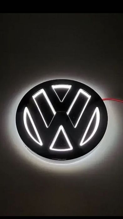 Светеща емблема за Volkswagen 110мм - нова