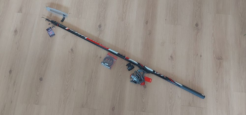 Нов к-т от 6м болонеза с макара и влакно, риболов, въдица, такъм