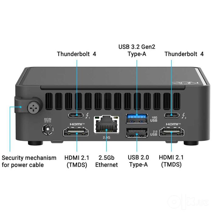 Mini PC Мини Пк ASUS NUC 15 Pro Slim Core 3 100U Без ОЗУ Без SSD