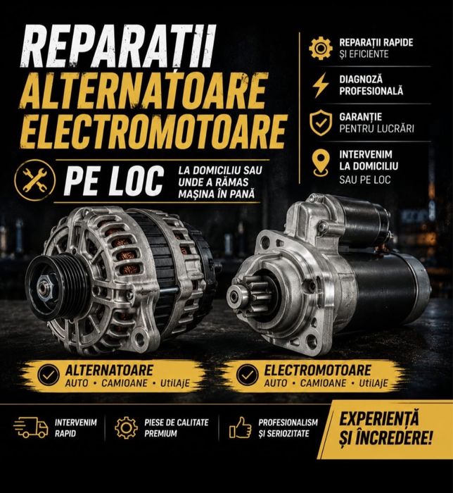 Reparatii alternatoare reconditionari electromoare non stop