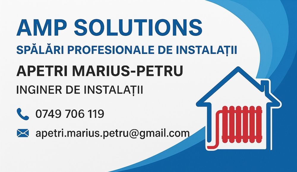 Serviciu de spalare instalatii sanitare si montare centrale termice