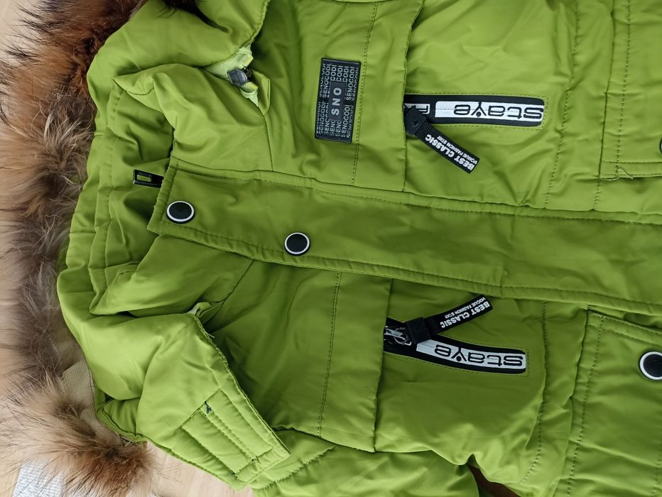 Детский зимний куртка комбенизон